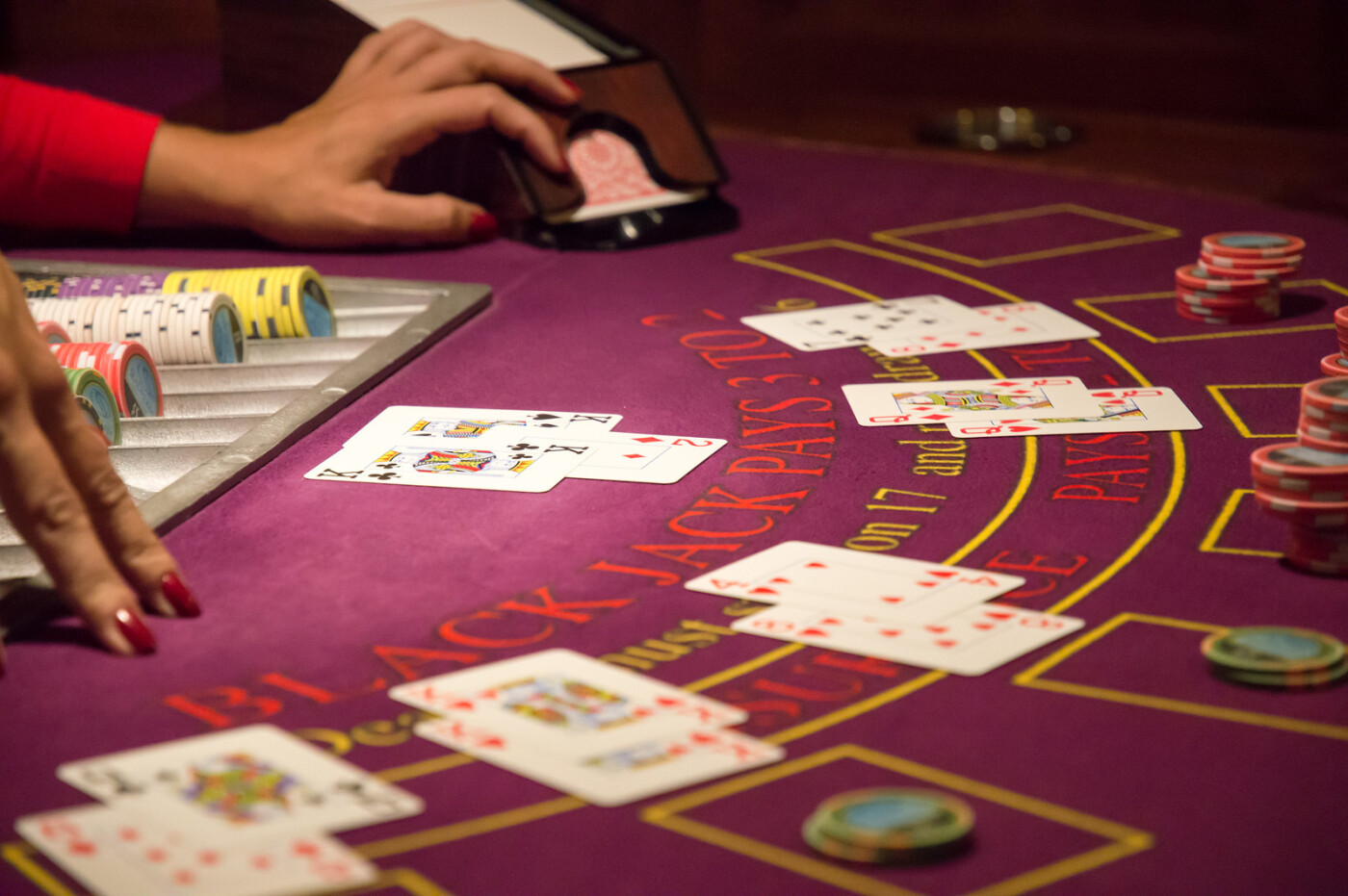 Blackjackbord om bord p&aring; SeaDream